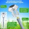 8-Pack Mushroom Solar Pathway Lights – Warm White LED, Waterproof for Yard & Garden - Image 2