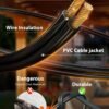 150FT Outdoor String Lights – Waterproof, Dimmable ST38 LED, 2200K for Patio/Garden - Image 2