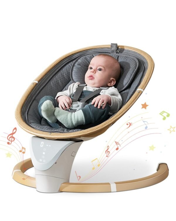 Infant Baby Swing – 5 Speeds, Timer, Music, Portable