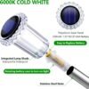10-Pack Solar Pathway Lights – 6000K Cold White LED, Waterproof for Garden & Walkway - Image 4