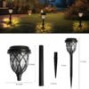 10-Pack Solar Pathway Lights – 17" Warm White LED, Waterproof for Garden & Walkway - Image 4