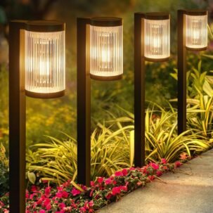 6-Pack Solar Pathway Lights – Super Bright, 12H, IP65 Waterproof for Yard & Walkway