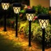 10-Pack Solar Pathway Lights – 17" Warm White LED, Waterproof for Garden & Walkway - Image 2