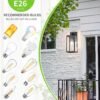 2-Pack Outdoor Wall Sconces – Black, Waterproof, Toughened Glass, Anti-Rust for Porch & Front Door - Image 3