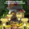 8-Pack Mushroom Solar Pathway Lights – Warm White LED, Waterproof for Yard & Garden - Image 4