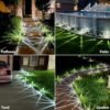 10-Pack Solar Pathway Lights – 6000K Cold White LED, Waterproof for Garden & Walkway - Image 2