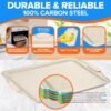 25-Piece Nonstick Bakeware Set – White, Silicone Handles, Oven Safe to 450°F, Includes Recipes - Image 3