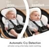 Baby Swing – Side-to-Side, 5 Speeds, 180° Rotation, Cry Detection, Indoor (Black) - Image 3