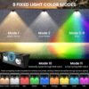 8-Pack Solar Fence Lights – 9 Fixed & Color Changing LEDs, IP65 Waterproof for Deck, Wall & Patio - Image 3
