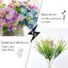 6 Bundles UV-Resistant Artificial Rainbow Daisy & Mum Flowers – Indoor & Outdoor Décor - Image 4
