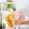 10 Artificial Blush Hydrangea Flowers with Stems – Silk Wedding & Home Décor (Vase Not Included) - Image 3