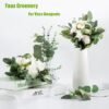 100-Pc Mixed Artificial Eucalyptus Stems – Silver Dollar Greenery for Wedding & Centerpieces - Image 4