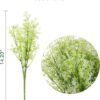 12 Bundles Artificial Outdoor Plants – UV Resistant Faux Greenery Shrubs (White) - Image 2