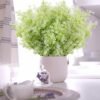 12 Bundles Artificial Outdoor Plants – UV Resistant Faux Greenery Shrubs (White) - Image 3