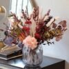 17" Natural Dried Flower Bouquet – Pink Pampas & Eucalyptus for Boho Home & Wedding Décor - Image 3
