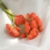 Floroom 18-Pc Burnt Orange Artificial Ranunculus – Silk Wedding & DIY Flowers - Image 3