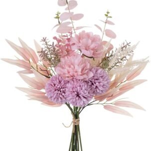 Silk Artificial Flower Arrangements – Pink & Purple Wedding & Home Décor