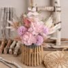 Silk Artificial Flower Arrangements – Pink & Purple Wedding & Home Décor - Image 2