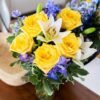 From You Flowers – Rosy Sunshine Bouquet with Glass Vase, Fresh Flowers for All Occasions - Image 4