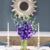 KaBloom Exotic Blue Orchid Bouquet with Vase – Fresh Flowers from Thailand, Gift for Any Occasion - Image 4