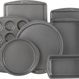 GoodCook Everyday 7-Piece Nonstick Bakeware Set – Cookie Sheets, Cake, Muffin, Pizza & More