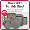GoodCook Everyday 7-Piece Nonstick Bakeware Set – Cookie Sheets, Cake, Muffin, Pizza & More - Image 2
