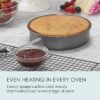 Chicago Metallic 3-Piece Round Cake Pan Set – 6", 8", 10" Nonstick Carbon Steel - Image 3