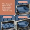 Our Place Wonder Oven Baker’s Kit – 3-Piece Ceramic Nonstick Bakeware Set (Blue Salt) - Image 2
