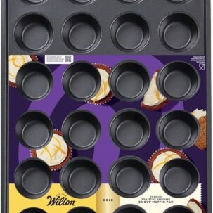 Wilton Gold Premium Non-Stick Bakeware 24 cup Muffin Pan, 16x10x1 in