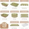 10-Piece Nonstick Bakeware Set – Heavy-Duty Bicolor Pans with Rack, Dishwasher Safe - Image 2