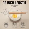 Kitchen 13-Inch Danish Dough Whisk – Stainless Steel Bread & Dough Mixer - Image 2
