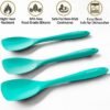 3-Pack Heat-Resistant Silicone Spatula Set – Non-Stick Flexible Scrapers (Teal) - Image 2