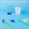 Silicone Measuring Cups Kit – Non-Stick 250 & 100ml with Resin Tools & Silicone Mat - Image 3