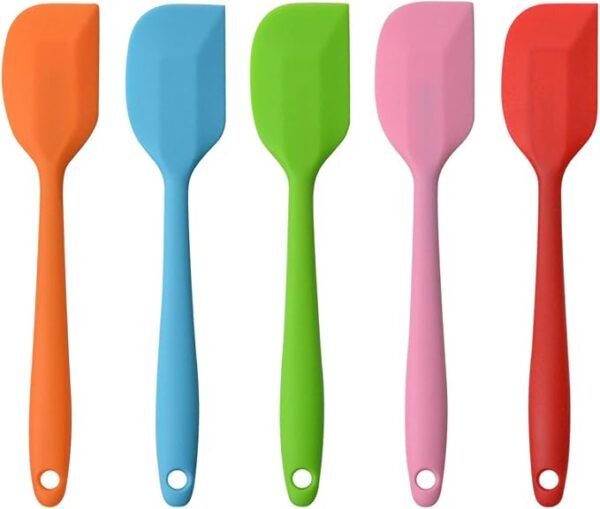 5-Pack 8.5" Silicone Spatulas – Heat-Resistant, Non-Stick Flexible Scrapers for Baking & Mixing