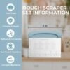 Bench Scraper Dough Cutter – Stainless Steel Pastry Scraper with Grip & Measuring Scale (Blue) - Image 3