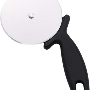 Vctitil Stainless Steel Round Pizza Cutter – Sharp Blade with Silicone Handle