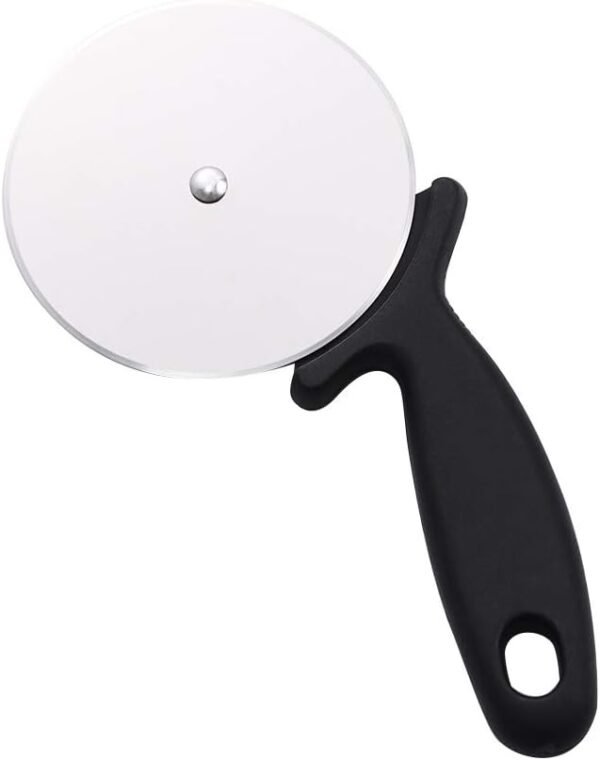 Vctitil Stainless Steel Round Pizza Cutter – Sharp Blade with Silicone Handle