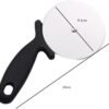 Vctitil Stainless Steel Round Pizza Cutter – Sharp Blade with Silicone Handle - Image 2