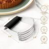 Kitchen Stainless Steel Dough Blender – Heavy Duty Pastry & Butter Cutter (Black) - Image 2