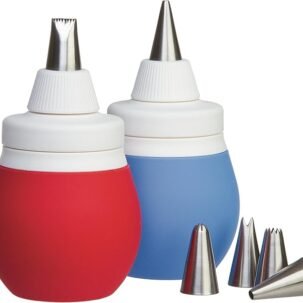 Prepworks by Progressive 8-Piece Frosting Bulb Decorating Kit (Red)