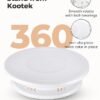 Cake Decorating Kit – Turntable, Frosting Spatulas & Icing Scrapers (White) - Image 3