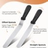 Cake Decorating Kit – Turntable, Frosting Spatulas & Icing Scrapers (White) - Image 4