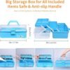 236-Pc Cake Decorating Kit with Storage Case – Piping Bags, Tips & Baking Accessories (Blue) - Image 3