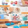 236-Pc Cake Decorating Kit with Storage Case – Piping Bags, Tips & Baking Accessories (Blue) - Image 4