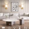 2-Pack Battery Wall Sconces – Rechargeable, Dimmable RGB with Remote (Gold) - Image 2