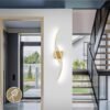 Modern LED Wall Sconce – 31.5" Hardwired, 6000K, Gold for Living Room, Bedroom, Hallway - Image 2