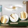 Modern LED Wall Sconce – 31.5" Hardwired, 6000K, Gold for Living Room, Bedroom, Hallway - Image 4