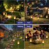 12-Pack Solar Torch Lights – Flickering Flame, Waterproof for Yard, Garden & Patio - Image 2