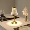 Cordless Table Lamp Gold, 12" Rechargeable LED Brass Lamp with USB & Dimmer, Indoor/Outdoor - Image 2