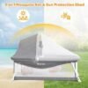 Foldable Travel Bassinet with Mattress, Canopy, Mosquito Net & Carry Bag for 0-5 Months - Image 3